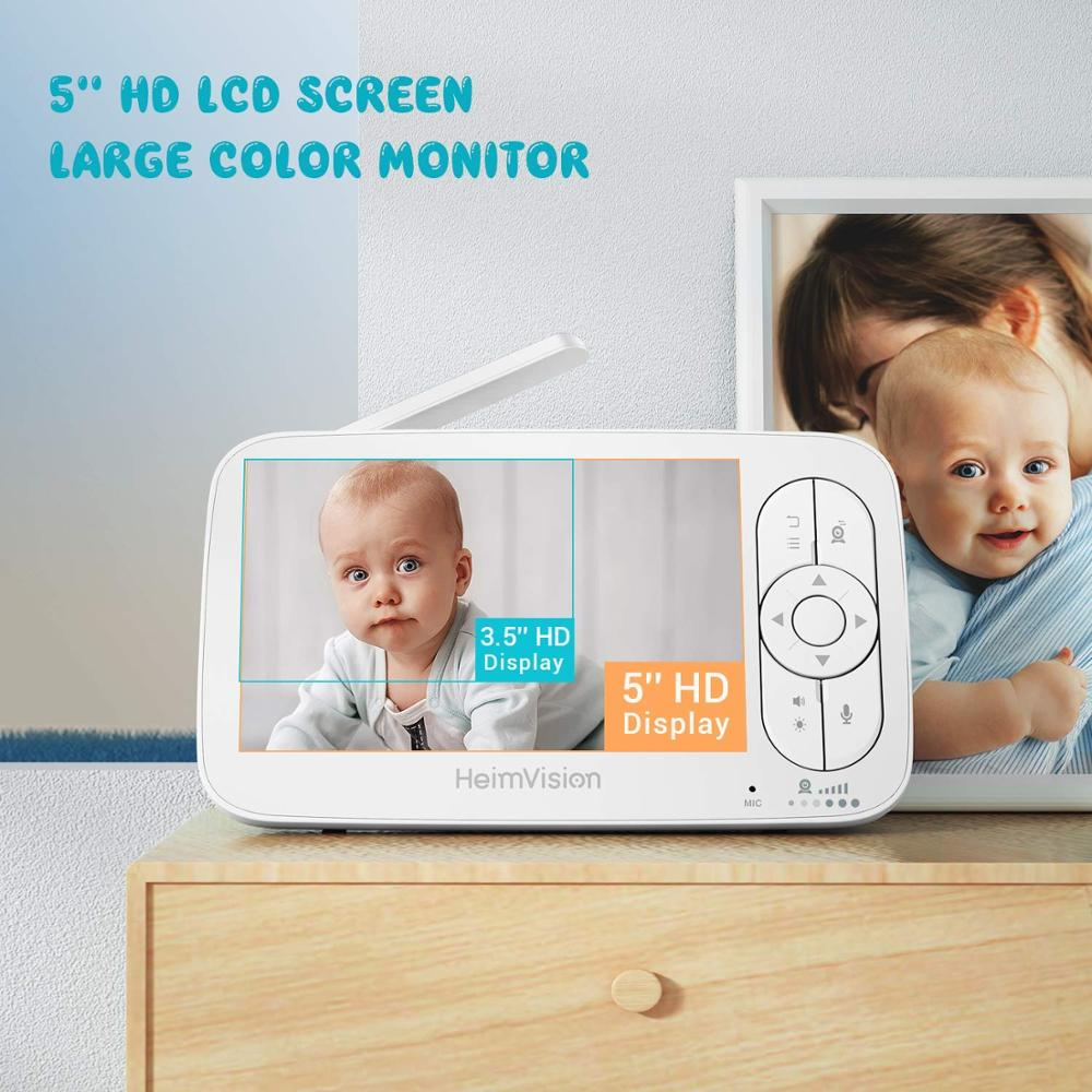 Baby Monitor with Camera Wireless Video Nanny 720P HD Security Night Vision Temperature Sleep Camera